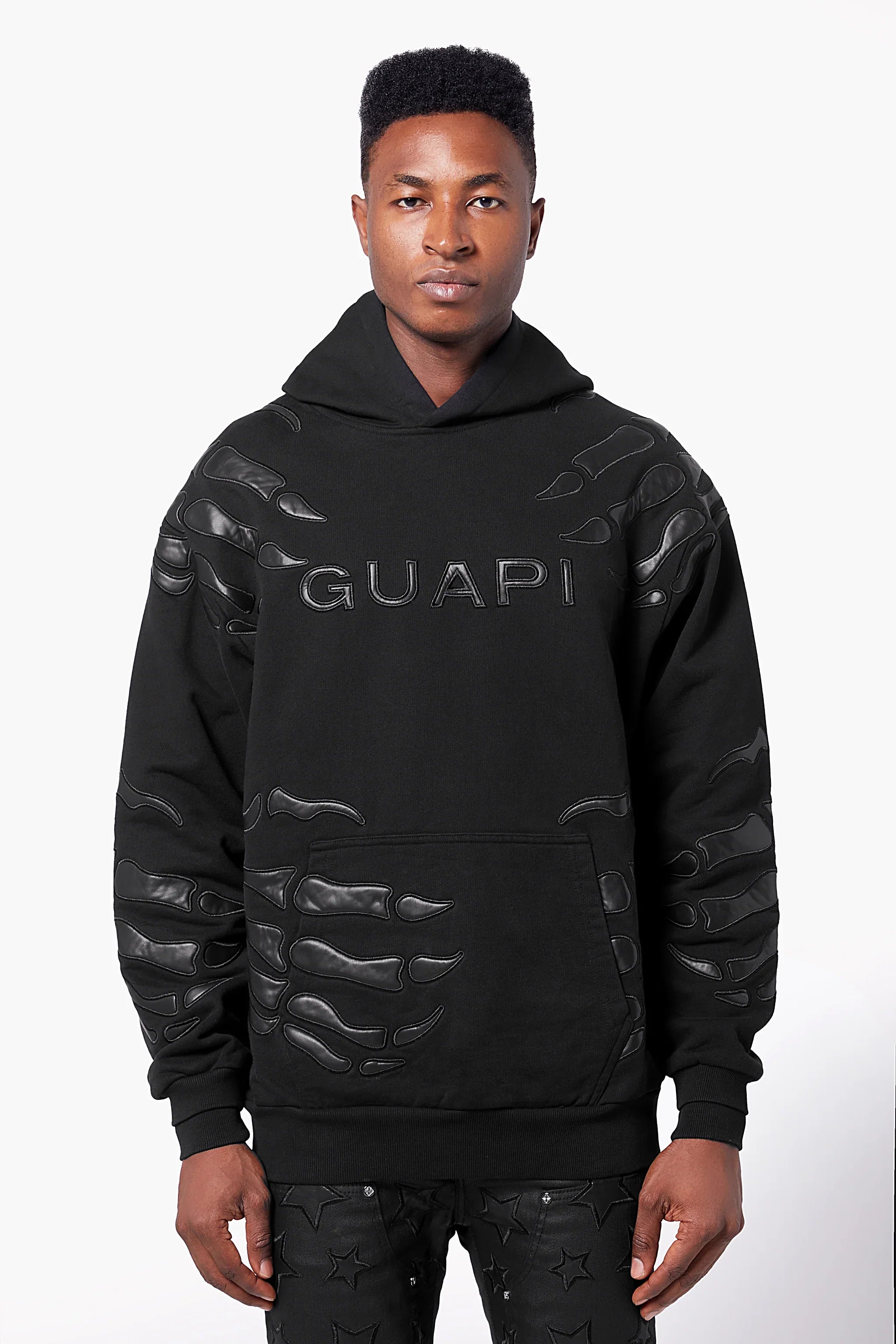 All Black Hell Dragger Hoodie (Black) - 387ABHDH