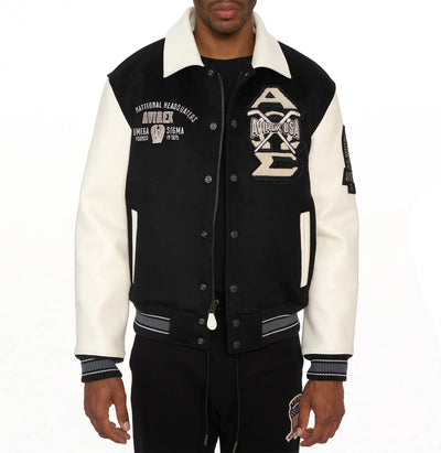 Omega Wool-Leather Jacket (White) - AVF232O04