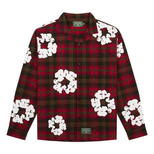 Cotton Wreath Pajama Shirt