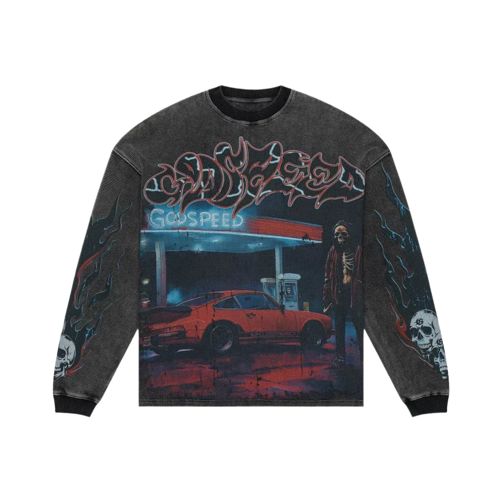 Pit Stop Thermal LS (Grey Wash) - GPSTLSGRYWSH