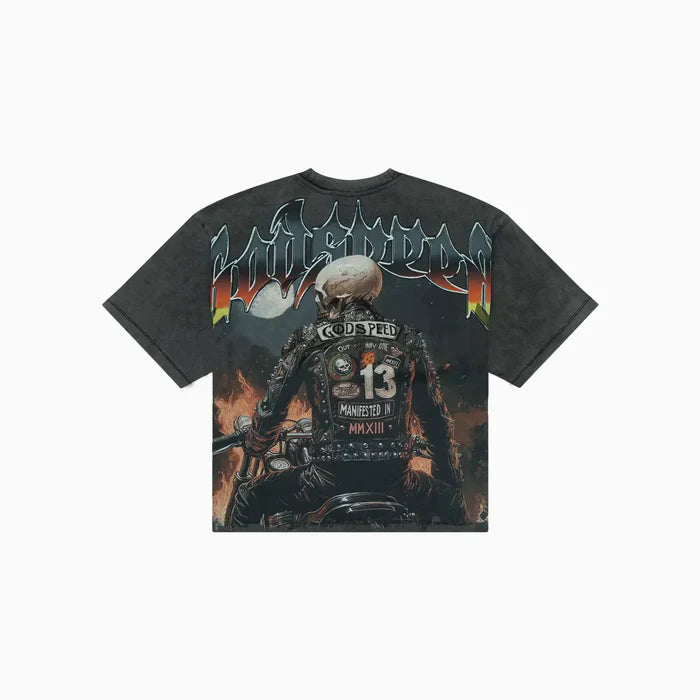 Godspeed Biker Nation (Grey Wash) - GSBNGRYWSH