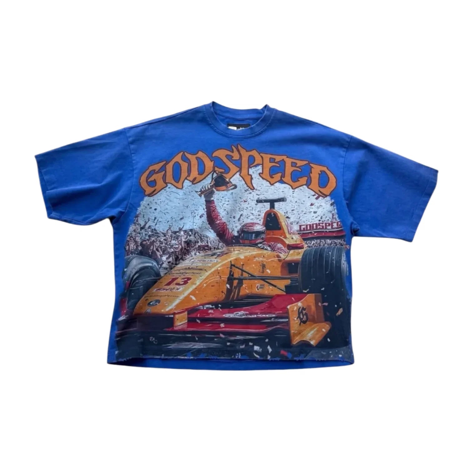 F1 Finishline Tee (Blue Wash) - GSF1FNSBLWSH