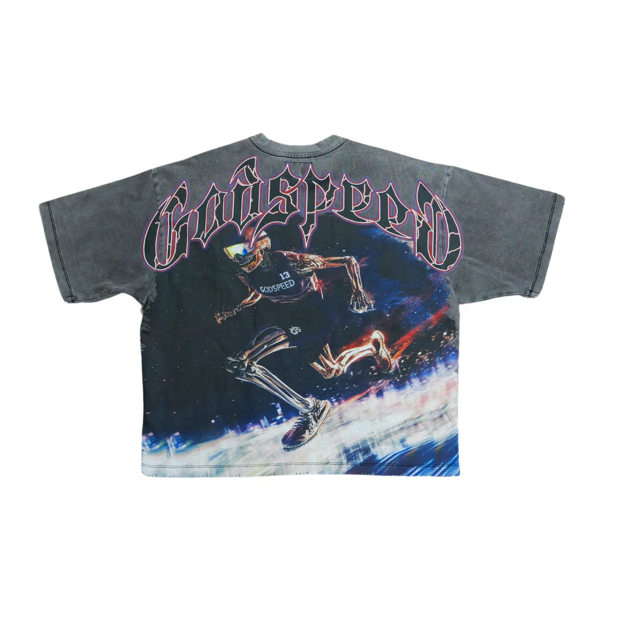 Godspeed Gspd Run Club (Grey Wash) - GSGSPDRCGYWSH