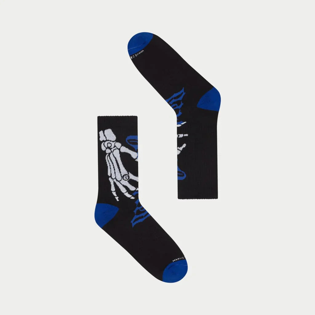 Ten Toes Down Sock (Black/Blue) - GSTTDSBLKBLU