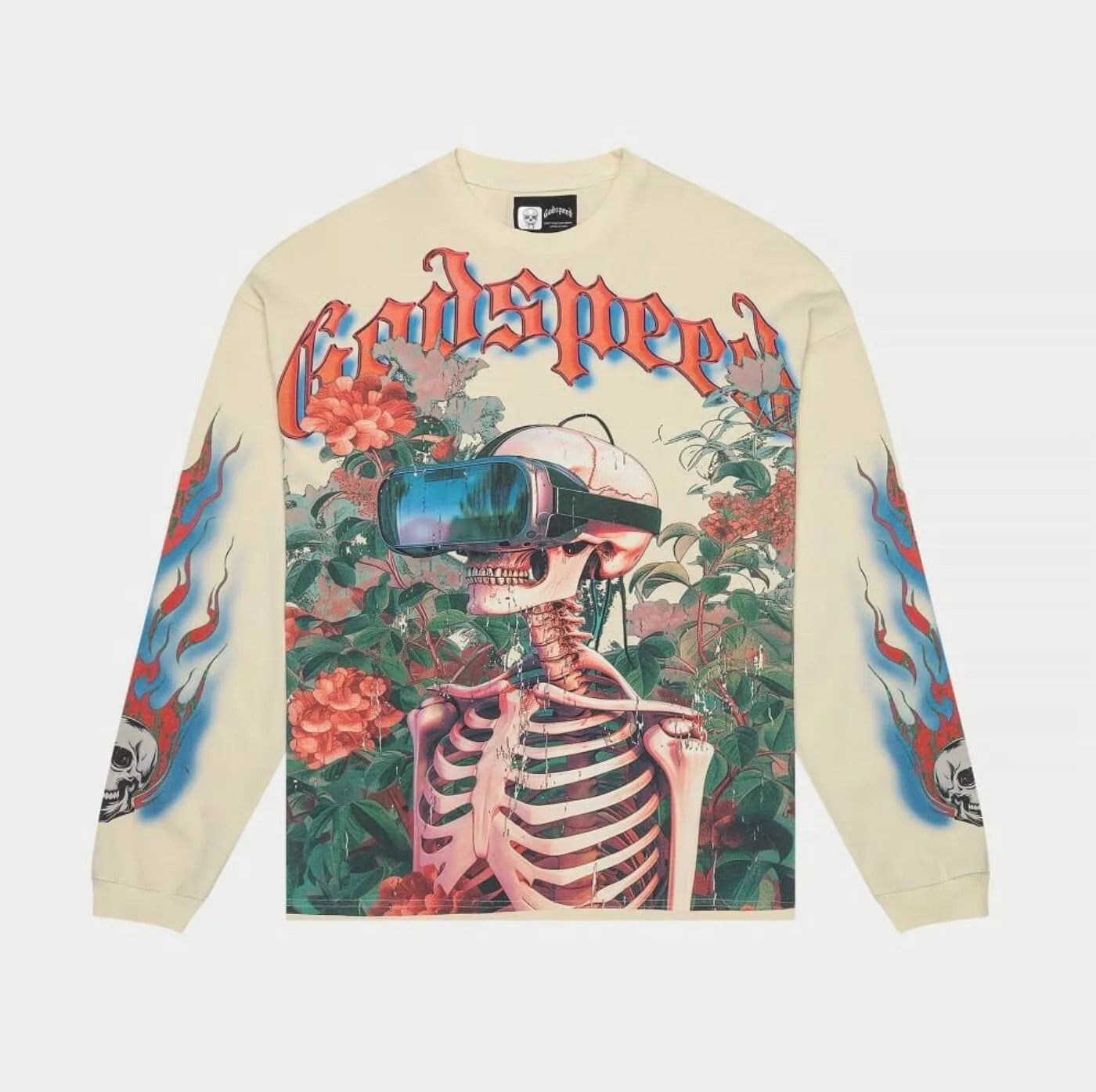 Vision Flowers LS Thermal T-Shirt (Bone) - GVFLSTHBNE