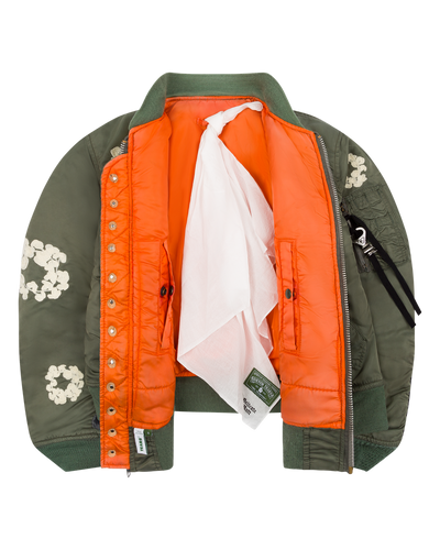 Denim Tears X Delicate Unit Bomber Jacket Green