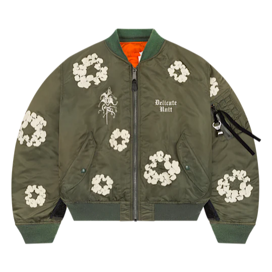 Denim Tears X Delicate Unit Bomber Jacket Green