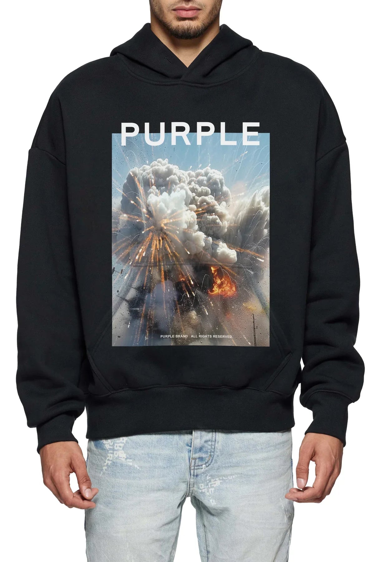 Fireworks Hoodie (Black) - P401-HBFW125