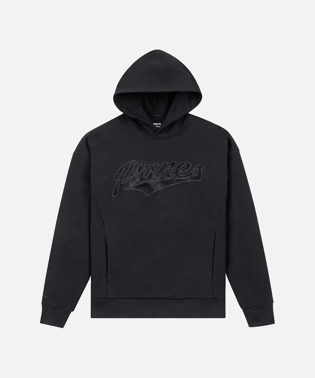 Planes Fur Applique Hoodie (Black) - PP310024BLK