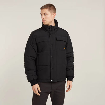 4 Pocket Quilted Padded Jacket (Black) - D25353-D712-6484