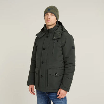 Vodan Padded Hooded Jacket (Asfalt) - D26403-D908-995
