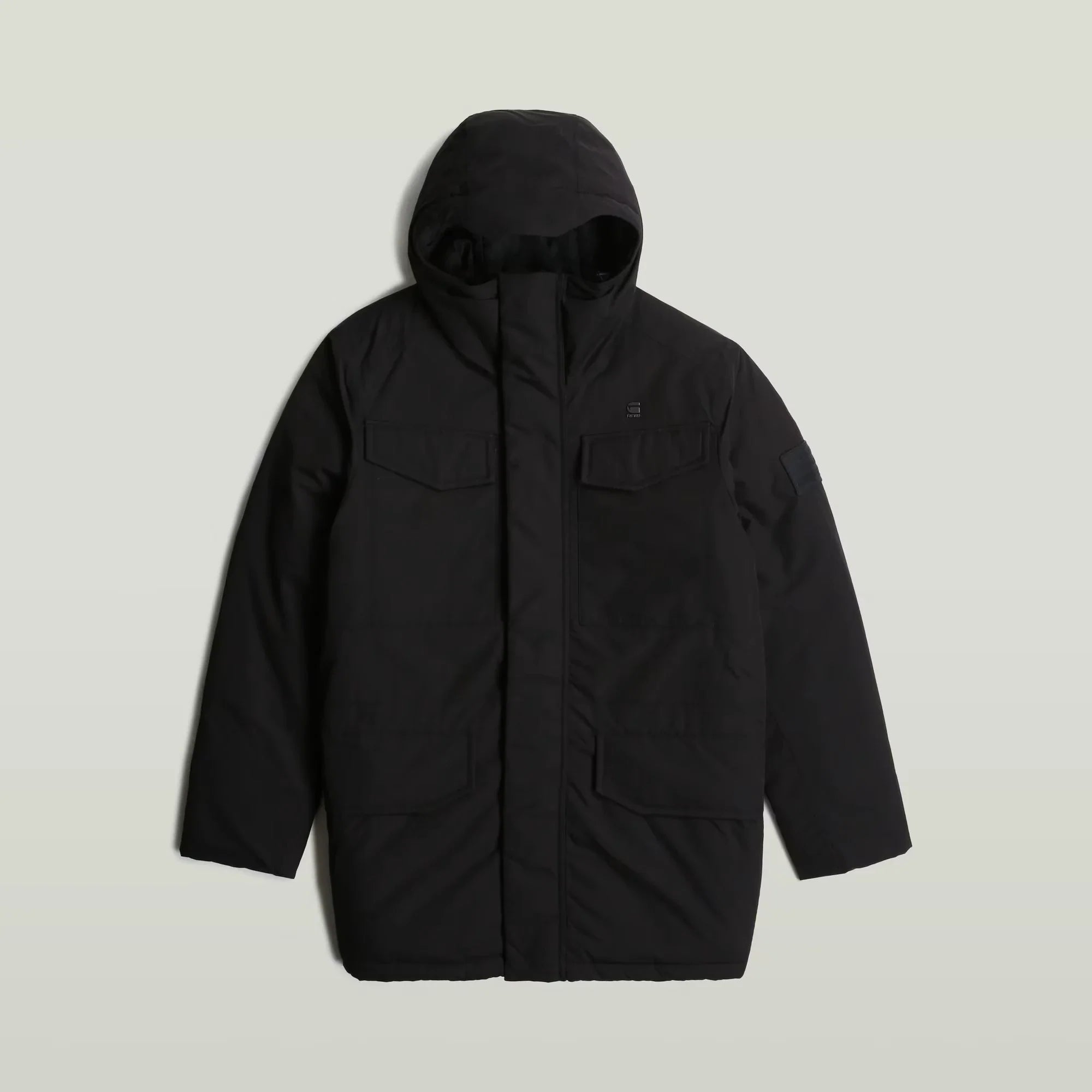 Vodan Padded Hooded Parka (Black) - D25381-D419-6484