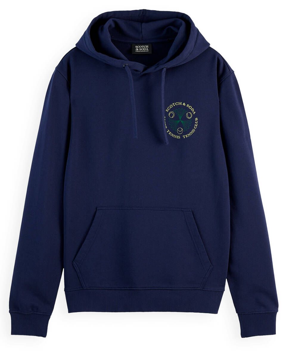 Front And Back Artwork Hoodie (Navy) - 179899401