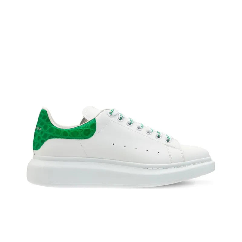 ALEXANDER MCQUEEN OVERSIZED SNEAKER &amp;#39;WHITE GREEN CROCODILE&amp;#39;