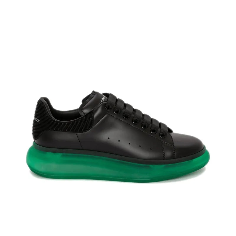 ALEXANDER MCQUEEN OVERSIZED SNEAKER &amp;#39;BLACK/GREEN SOLE&amp;#39;