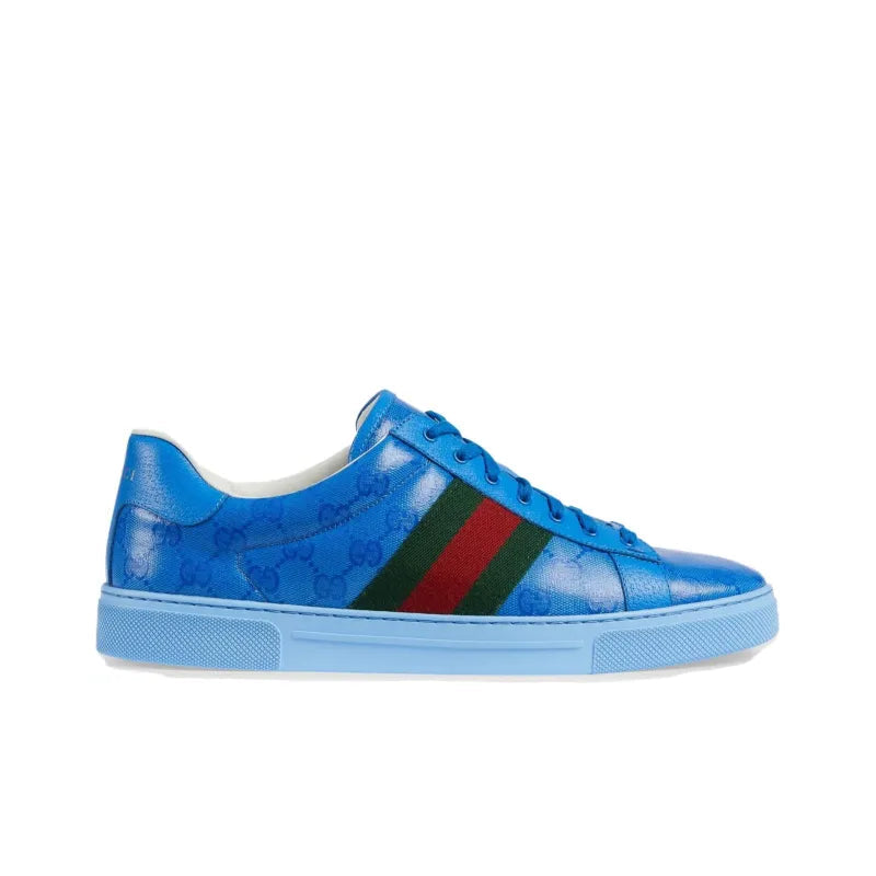 GUCCI ACE &amp;#39;GG CRYSTAL CANVAS - BLUE&amp;#39;