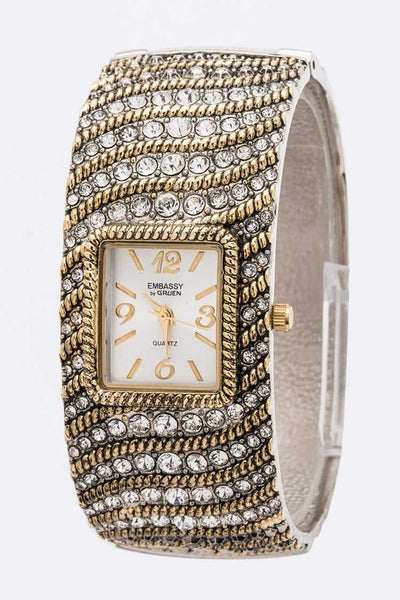 Crystal Iconic Bangle Watch
