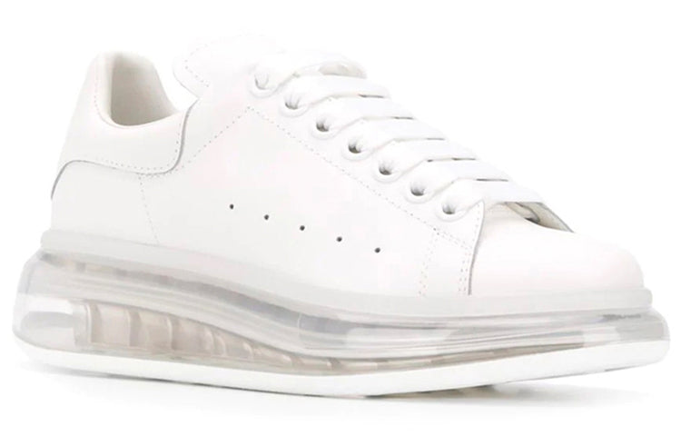 (WMNS) Alexander McQueen Oversized Sneaker &amp;#39;White Clear Sole&amp;#39; 611698WHX989000 #