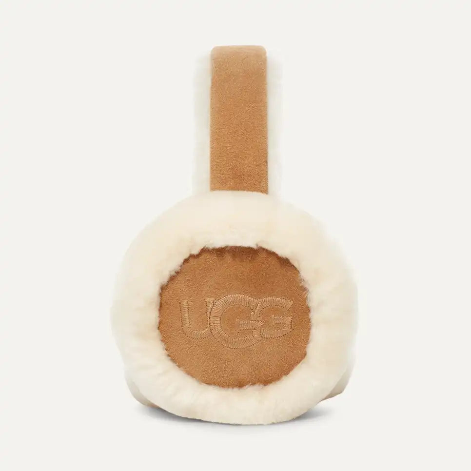 Sheepskin Embroidery Earmuff