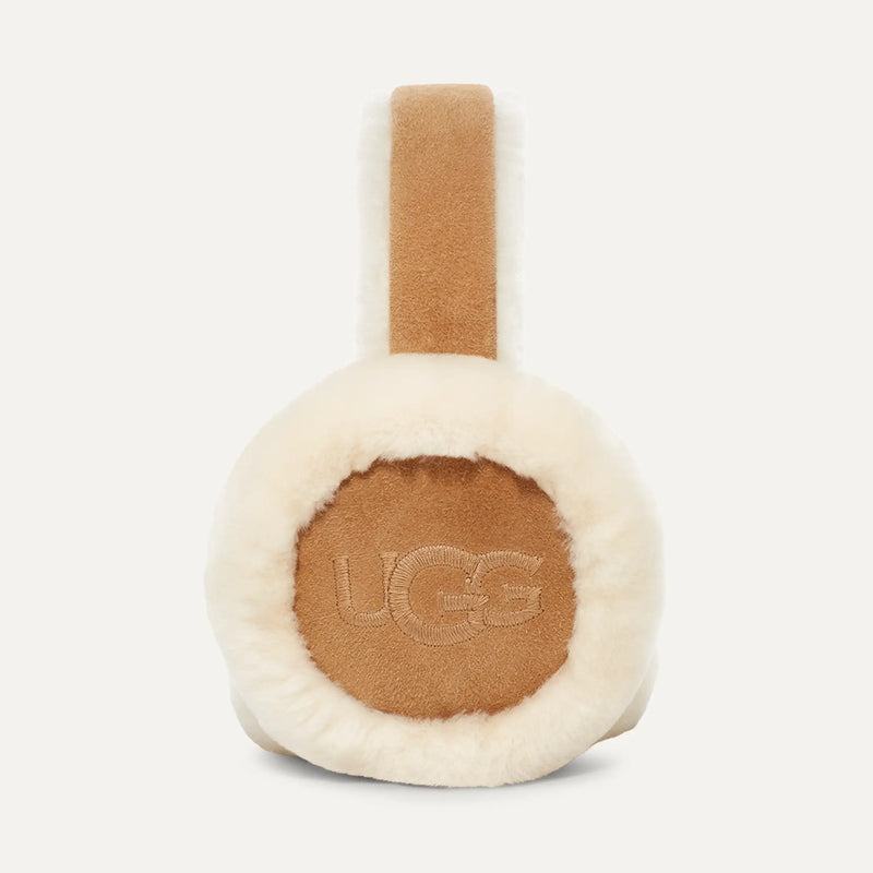 Sheepskin Embroidery Earmuff