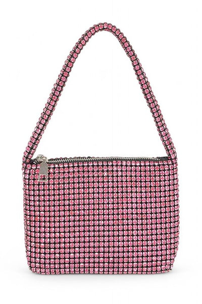 Rhinestone Iconic Soft Clutch Swing Bag