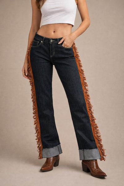 Gary Low Rise Fringe Jean