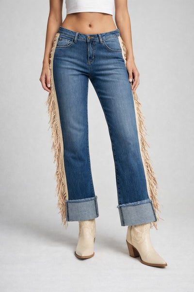 Gary Low Rise Fringe Jean