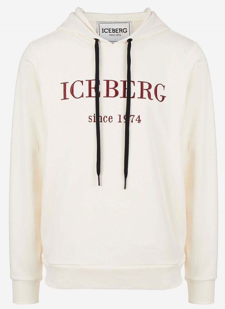 Embroidered Logo Pullover Hoodie (Cream) - I23E06063001329