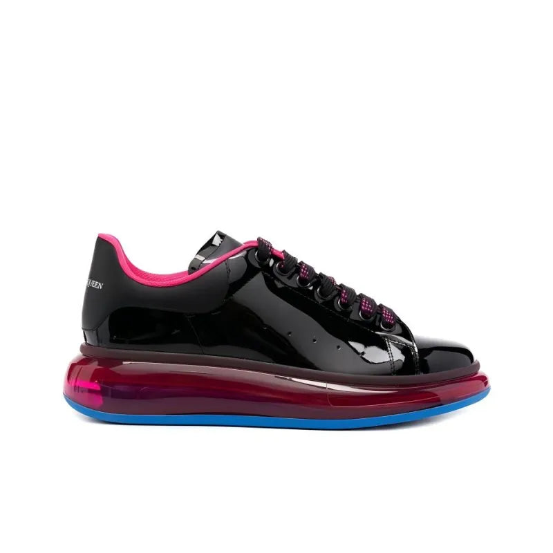 ALEXANDER MCQUEEN OVERSIZED SNEAKER &amp;#39;TRANSPARENT SOLE - BLACK PINK&amp;#39;