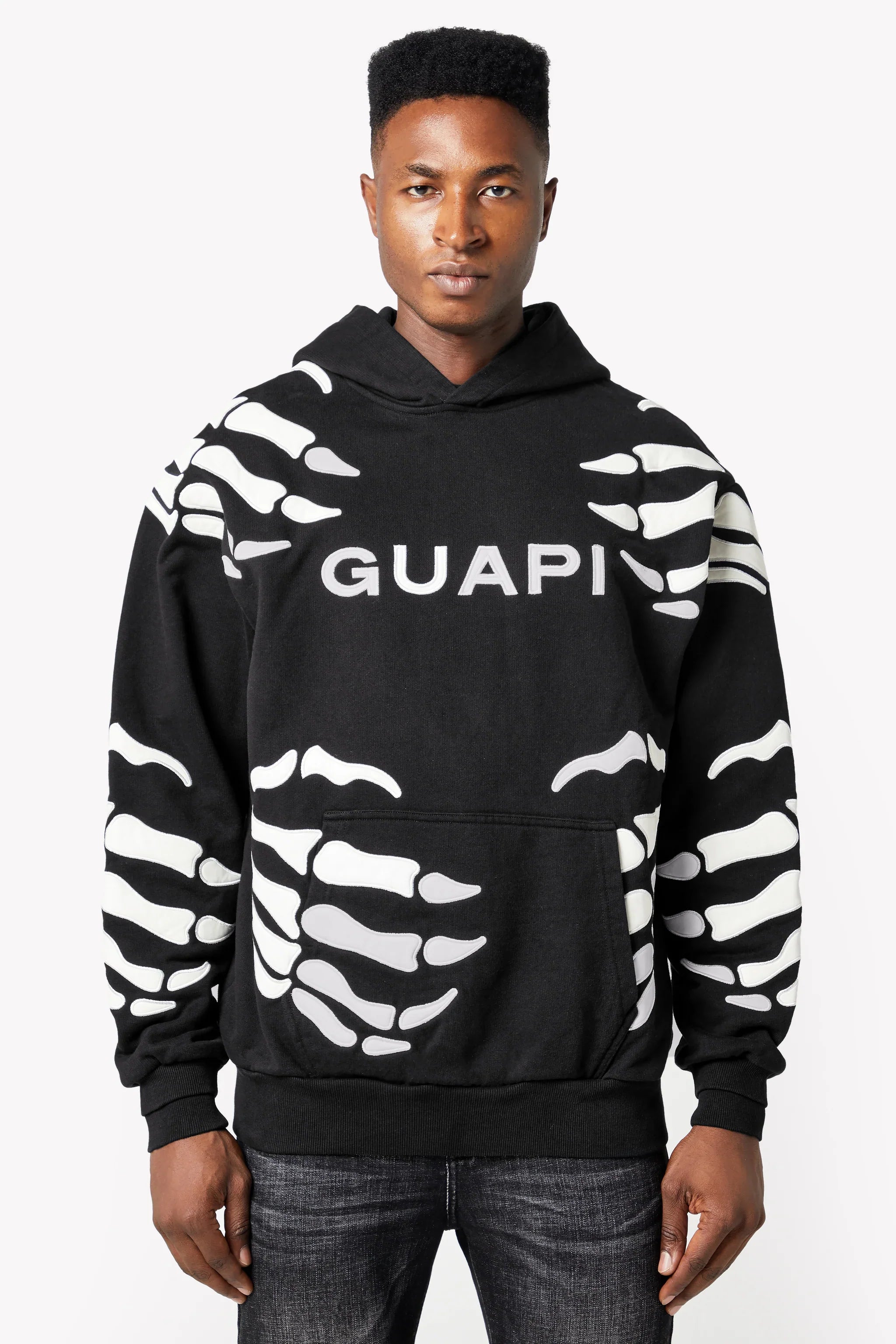 Obsidian Black Hell Dragger Hoodie (Black) - 385OBHDH