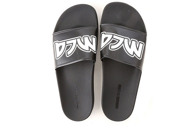 Alexander McQueen Logo Sandals Black/White 547040-R2587-1006 #
