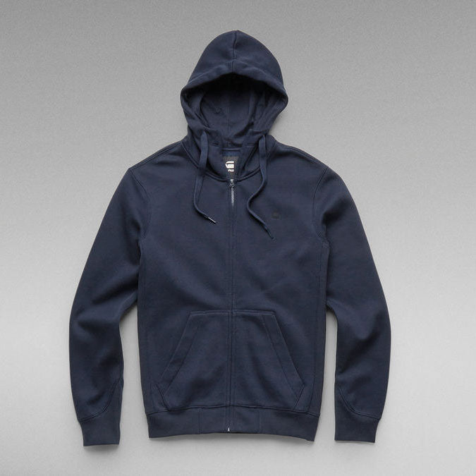 G-STAR CORE ZIPUP HOODY (Navy Blue)