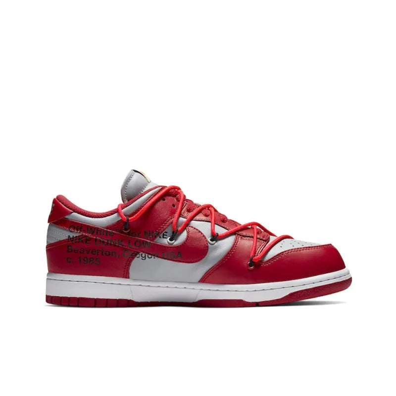 NIKE DUNK LOW X OFF WHITE &amp;#39;UNIVERSITY RED&amp;#39;