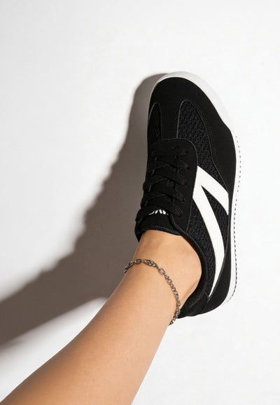 Tibala Padded Collar Lace-Up Sneakers