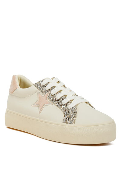 Bomber Metallic Star Glitter Sneakers