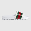 GUCCI WEB SLIDE SANDALWHITE