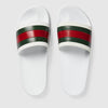 GUCCI WEB SLIDE SANDALWHITE