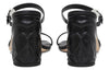 (WMNS) Alexander McQueen Seal Strap Mules 'Black Silver' 780711WIEAB1081 #