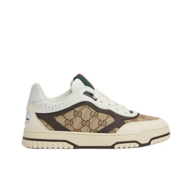 GUCCI RE-WEB SNEAKER &amp;#39;GG CANVAS-BEIGE EBONY&amp;#39;