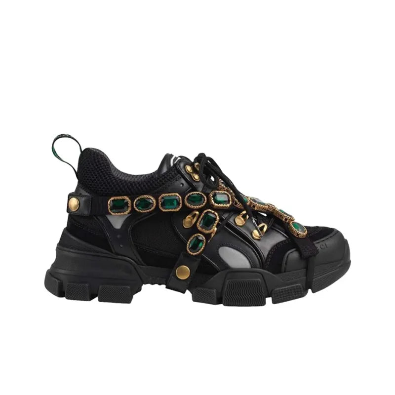 GUCCI FLASHTREK CRYSTALS &amp;#39;BLACK&amp;#39;