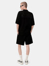AMIRI CROCHET MESH SHORT - Black