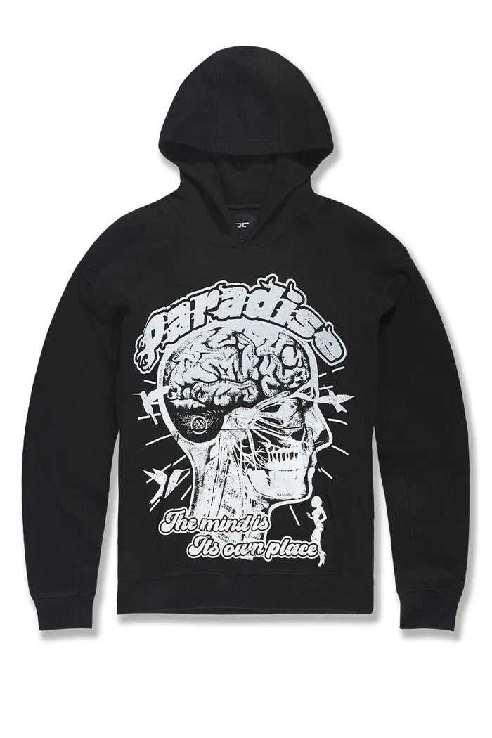 Cranial Paradise Pullover Hoodie (Black) - 8626HBLK