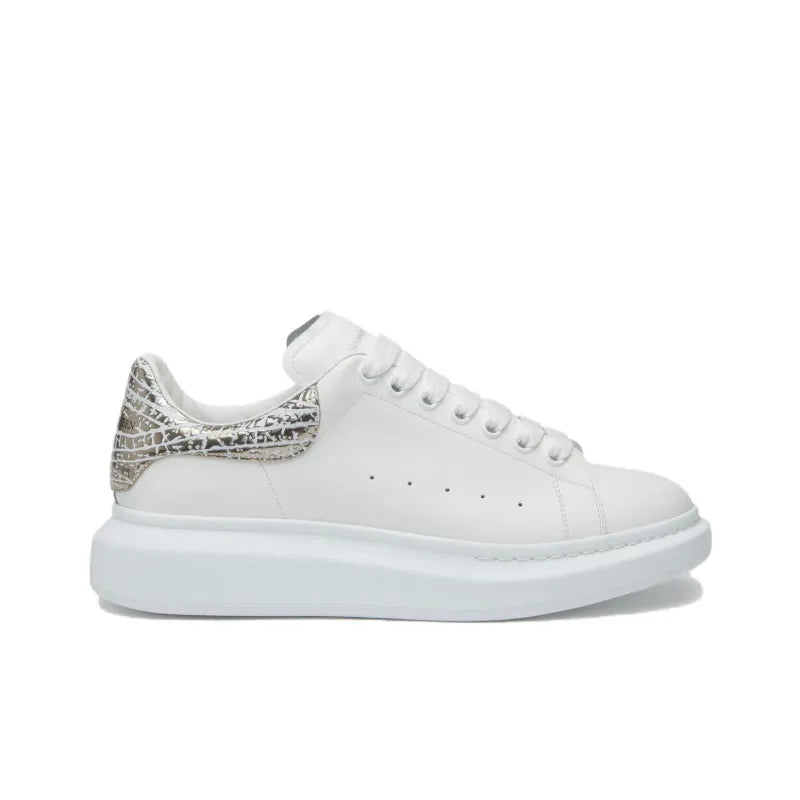 ALEXANDER MCQUEEN OVERSIZED SNEAKER &amp;#39;WHITE SILVER CROC&amp;#39;