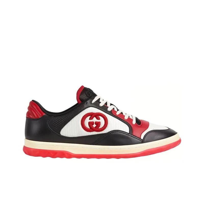 GUCCI MAC80 SNEAKER &amp;#39;BLACK WHITE RED&amp;#39;