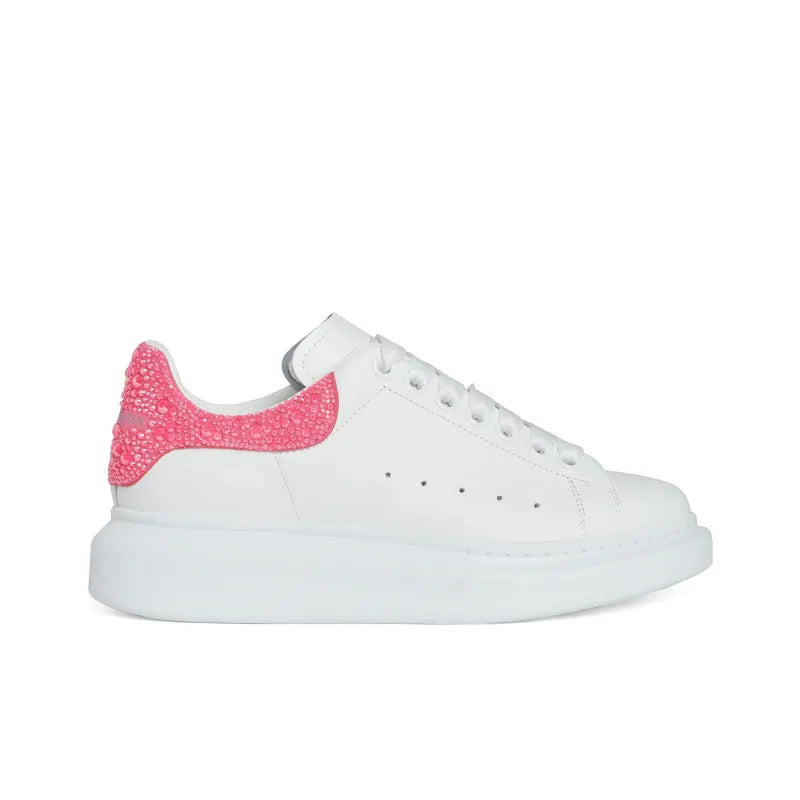 ALEXANDER MCQUEEN OVERSIZED SNEAKER &amp;#39;WHITE PINK GLITTER&amp;#39;