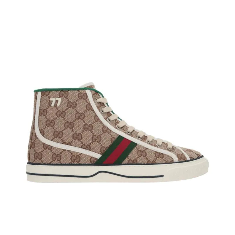 GUCCI TENNIS 1977 HIGH &amp;#39;BEIGE EBONY&amp;#39;
