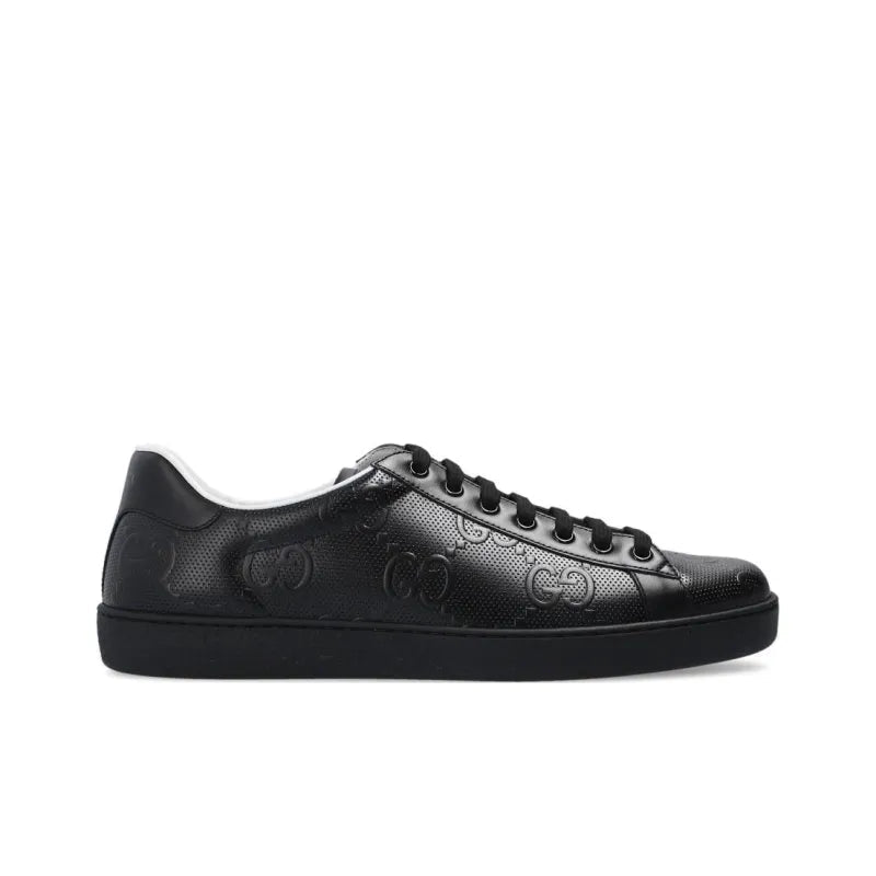 GUCCI ACE &amp;#39;GG EMBOSSED-BLACK&amp;#39;