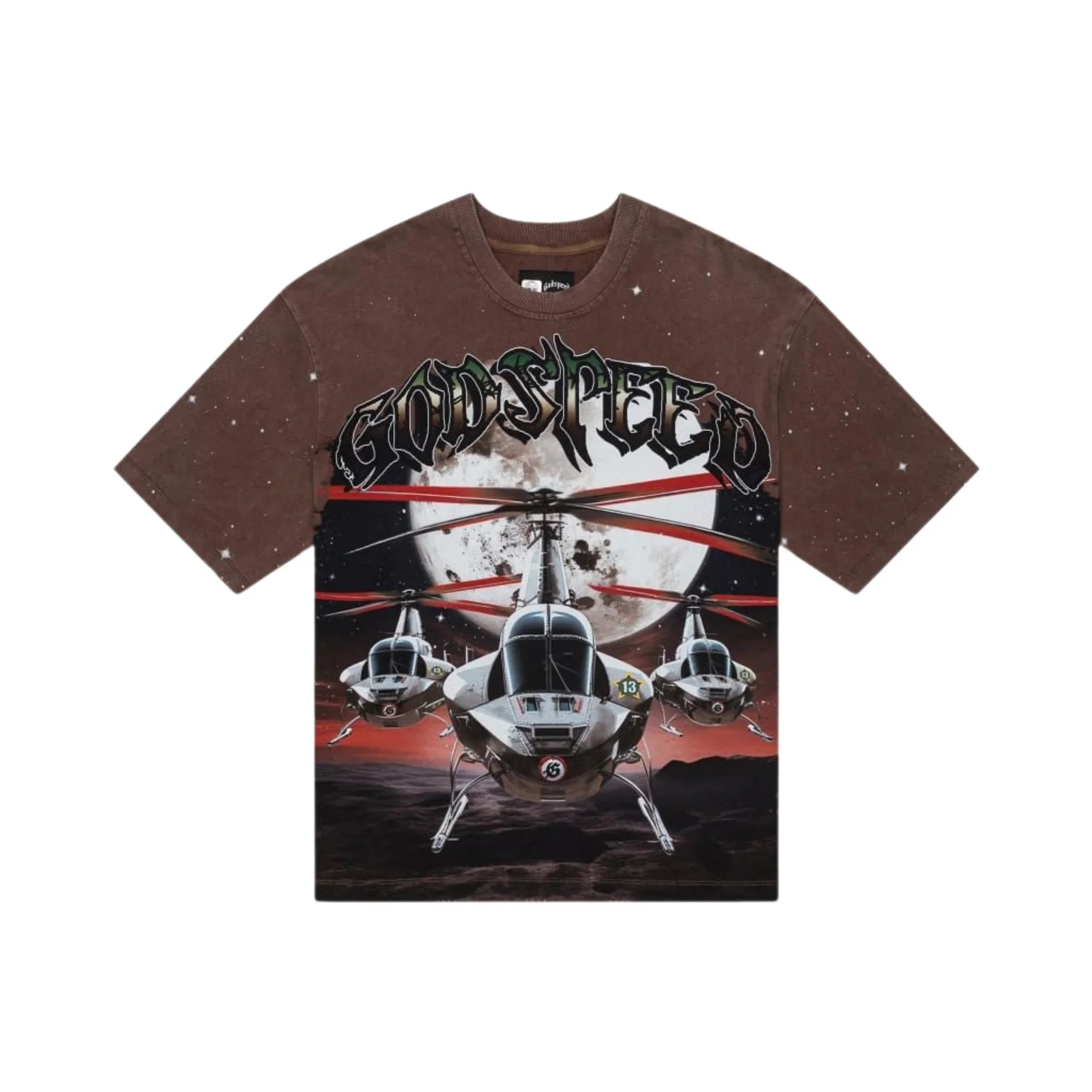 Air Strike T-Shirt (Brown Wash) - GAIRSTRKTEEBRNWSH