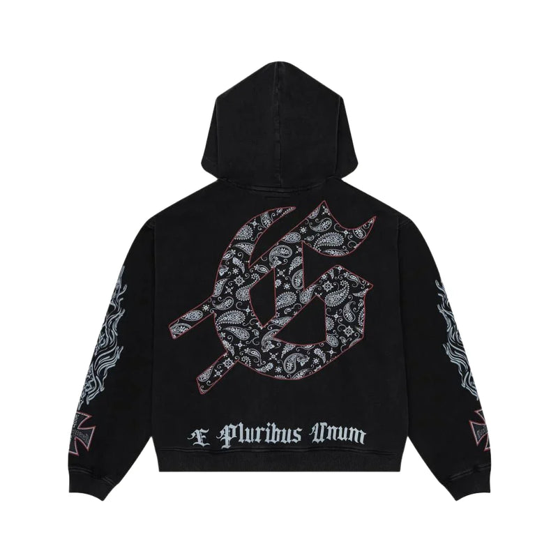 Hollywood Inferno Hoodie (Black Wash) - GHLINFBLKWSH
