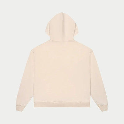 Mankind vs Ai Embroidered Hoodie (Bone) - GMNVSAIZIPHDBNE
